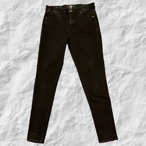 LULAROE Magic Waist Stretch Black‎ Skinny Jeans Style L-161367 size 28